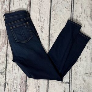 Rag & Bone High Rise Ankle Skinny Dark Blue Women's Denim Jeans Pants